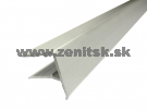 Ukončovací F profil na hr. 8mm z hliníku strieborný elox <br/><span... Ukončovací F profil na hr. 8mm z hliníku strieborný elox <br/><span...