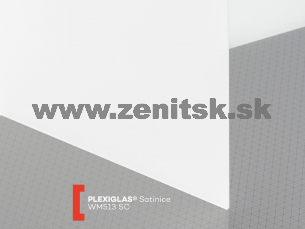 Pieskované plexisklo Plexiglas Satinice 3mm opál WM513 SC (snow) Pieskované plexisklo Plexiglas Satinice 3mm opál WM513 SC (snow)