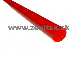 Guľatá plexi tyč fluorescentná 10mm červená Guľatá plexi tyč fluorescentná 10mm červená