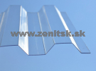 Trapézová polykarbonátová doska 76/18 číra hladká Macrolux 0,8mm... Trapézová polykarbonátová doska 76/18 číra hladká Macrolux 0,8mm...