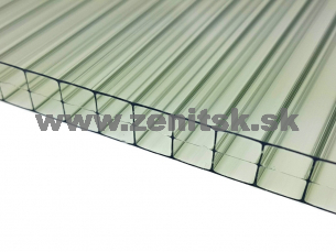 Komôrkový polykarbonát Macrolux 3/10 zelený IR (teploreflexný)   (šírka: 2100 mm, dĺžka komôrok: 6000 mm)  Komôrkový polykarbonát Macrolux 3/10 zelený IR (teploreflexný)   (šírka: 2100 mm, dĺžka komôrok: 6000 mm)
