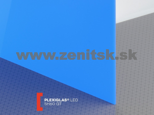 Modré plexisklo Plexiglas LED 3mm 5H60 nasvetľovacie Modré plexisklo Plexiglas LED 3mm 5H60 nasvetľovacie