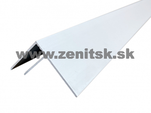 Predĺžený F profil na hr. 10mm z hliníku strieborný elox Predĺžený F profil na hr. 10mm z hliníku strieborný elox