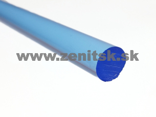 Guľatá plexi tyč fluorescentná 10mm modrá Guľatá plexi tyč fluorescentná 10mm modrá