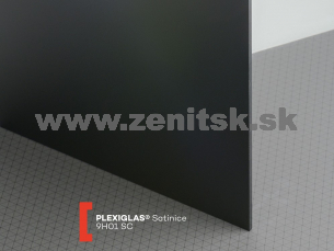 Pieskované plexisklo Plexiglas Satinice 3mm čierna 9H01 SC (black panther) Pieskované plexisklo Plexiglas Satinice 3mm čierna 9H01 SC (black panther)