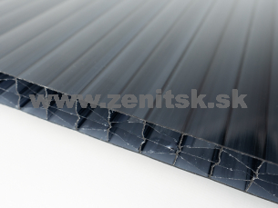 Komôrkový polykarbonát Exolon 5X/16 šedá 2UV Komôrkový polykarbonát Exolon 5X/16 šedá 2UV