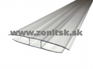 Spojovací H profil pre hr. 8mm z polykarbonátu číry <br/><span... Spojovací H profil pre hr. 8mm z polykarbonátu číry <br/><span...