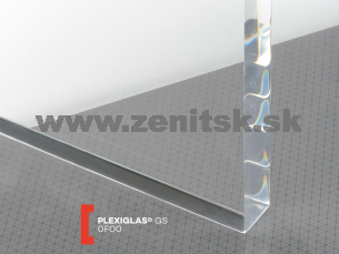 Plexisklo blok Plexiglas 40mm číre Plexisklo blok Plexiglas 40mm číre