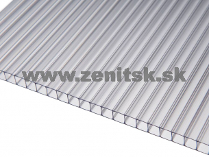 Komôrkový polykarbonát Exolon 2/6 číry Komôrkový polykarbonát Exolon 2/6 číry