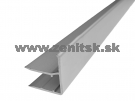 Ukončovací F profil na hr. 8mm z hliníku bez povrchovej úpravy... Ukončovací F profil na hr. 8mm z hliníku bez povrchovej úpravy...