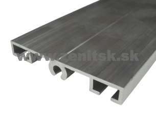 Krycia hranatá hliníková lišta bez povrchovej úpravy Krycia hranatá hliníková lišta bez povrchovej úpravy