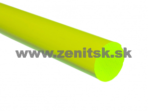 Guľatá plexi tyč fluorescentná 10mm zelená Guľatá plexi tyč fluorescentná 10mm zelená