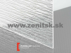 Štrukturované plexisklo 4mm číre Plexiglas štruktúra B kôra Štrukturované plexisklo 4mm číre Plexiglas štruktúra B kôra