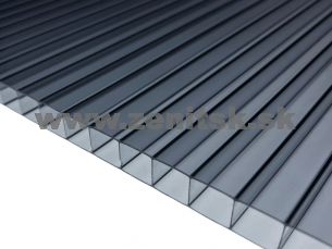 Komôrkový polykarbonát Exolon 2/10 šedý Komôrkový polykarbonát Exolon 2/10 šedý