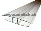 Spojovací H profil pre hr. 10mm z polykarbonátu číry <br/><span... Spojovací H profil pre hr. 10mm z polykarbonátu číry <br/><span...