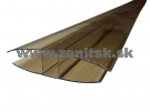 Spojovací H profil pre hr. 16mm z polykarbonátu bronz (hnedá,... Spojovací H profil pre hr. 16mm z polykarbonátu bronz (hnedá,...