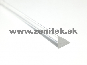 Trojúhoľníková plexi tyč 5mm číra Trojúhoľníková plexi tyč 5mm číra