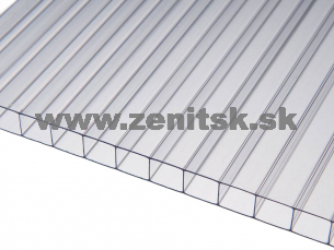 Komôrkový polykarbonát Exolon 2/8 číry Komôrkový polykarbonát Exolon 2/8 číry