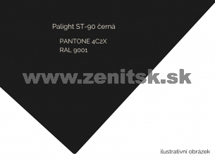 Penená PVC doska Palight 3mm čierna ST-90 Penená PVC doska Palight 3mm čierna ST-90