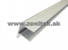 Ukončovací F profil na hr. 16mm z hliníku strieborný elox... Ukončovací F profil na hr. 16mm z hliníku strieborný elox...