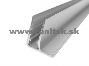 Ukončovací F profil na hr. 6mm z hliníku bez povrchovej úpravy Ukončovací F profil na hr. 6mm z hliníku bez povrchovej úpravy